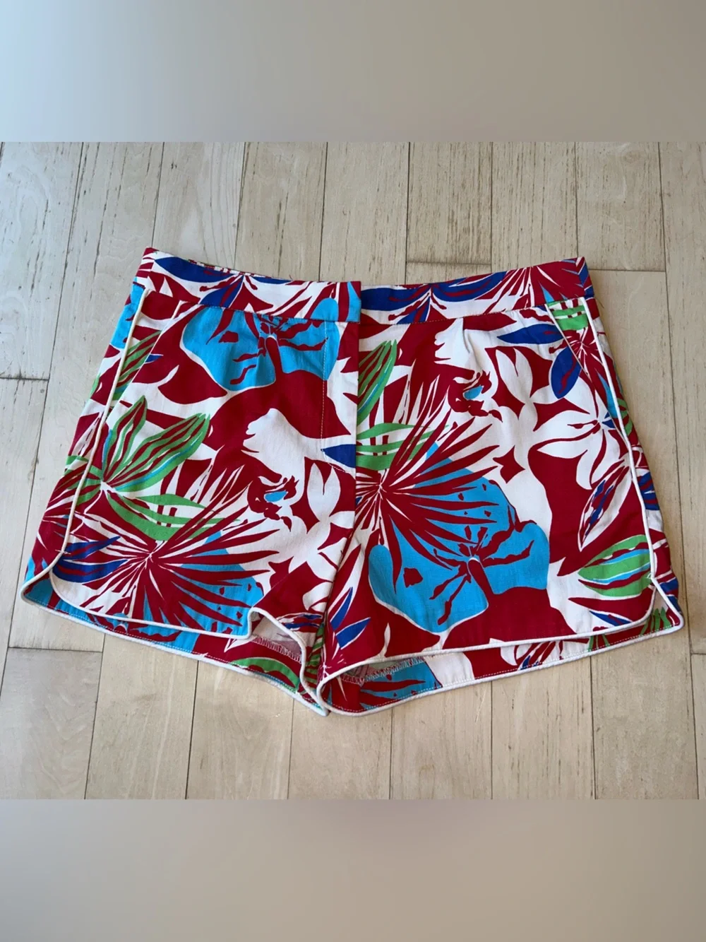 J. Crew Women’s Cotton Faille Shorts in Paradise Floral Size 10